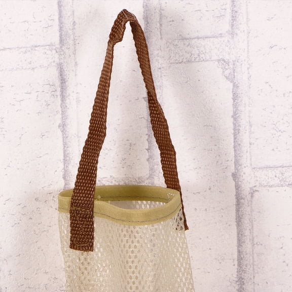 HOOWIFFY Veggie Bags Mesh Storage Pouch Polyester Ventilated Homeowners Kitchen Organization 3Pcs