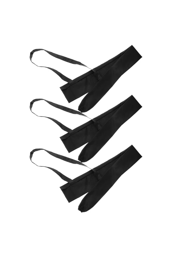 3 Pcs Umbrella Case Hanging Bag Parasol Umbrellas for Rain Black