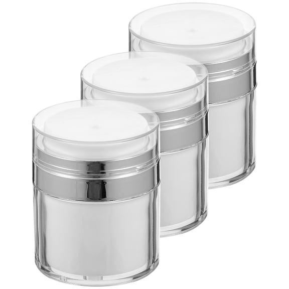 WHAMVOX 3 Pcs Vacuum Cream Jar Skin Care Products Container Keep Lotion Clean