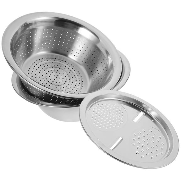 DECORNIJIA Kitchen Tools Grating Slicer Set Stainless Steel 3pcs in 1 Set Silver