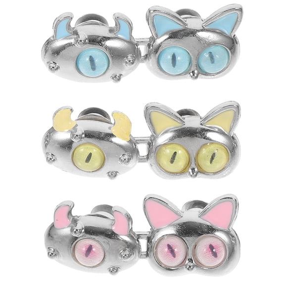 WHAMVOX 3 Sets Pants Buttons Pant Button Tightener Adjustable Dress Pant Tightening Buttons