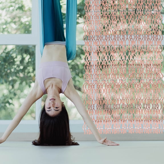 SEWCHICS Fringe Curtains Decorations Pink PET 3Pcs Background Wall Arrangement