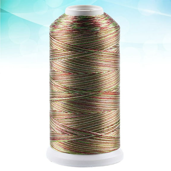WHAMVOX 3 Strand Thread Sewing Thread Macrame Cord Tassel Making Material Jewelry Making Cord Ice Silk Thread (Golden)