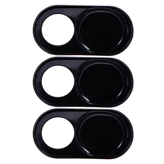 WHAMVOX 3 in 1 Webcam Cover Ultra Thin Web Camera Cover for Computer Laptop Desktop PC Smartphones (Black)