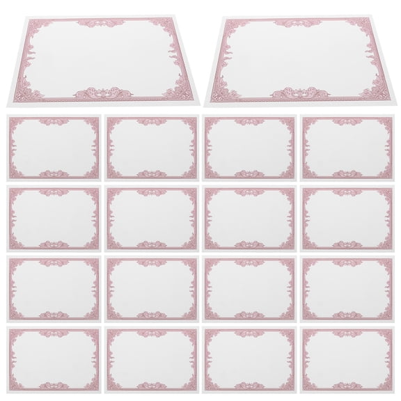 WHAMVOX  30 Pcs Academic Certificate Paper Graduate Parchment Student Green