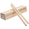 thumbnail image 1 of WHAMVOX 30 Pcs Crafts Rod Hardwood Square Sticks Unfinished Dowel Rods 1X1X30CM, 1 of 8