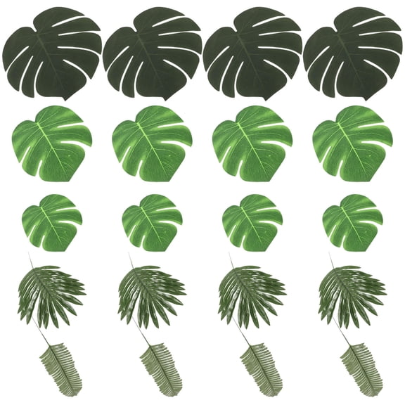 WHAMVOX 30 Pcs Tropical Palm Tropical Party Decorations Banquet 35.00X27.00X0.10CM