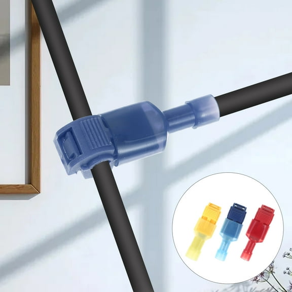 WHAMVOX 30 Sets of Quick Splice Wire Terminals Electrical T-tap Wire Connectors Quick Disconnects Kit