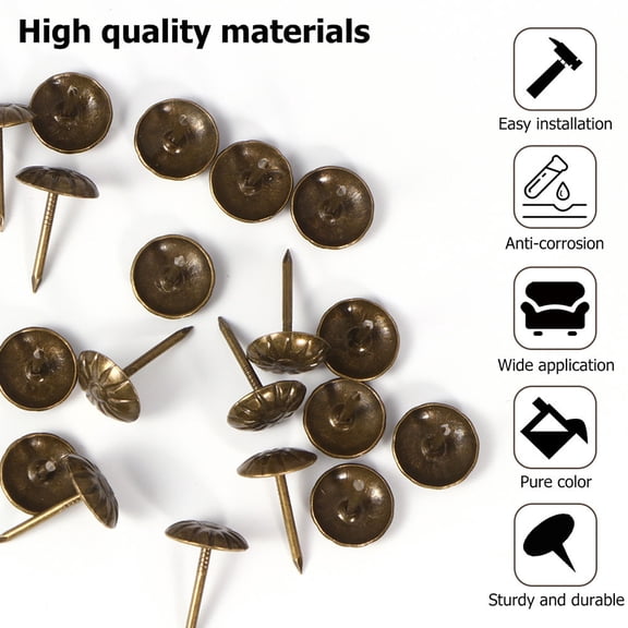 WHAMVOX 300 Pcs Bubble Decorative Push Upholsterer Nails Mother