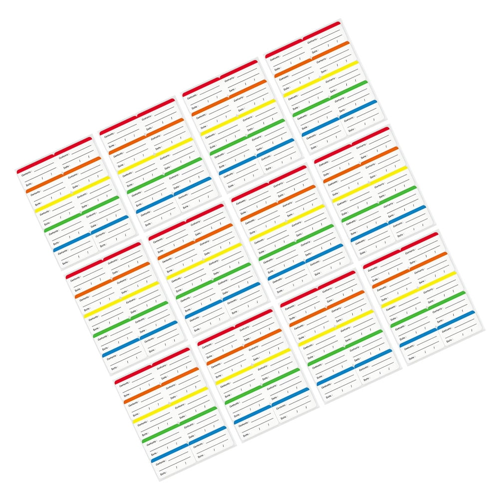 Reusable File Labels WHAMVOX 300 Pcs Reusable Food Storage Labels 6.00X3.00X0.01CM - Walmart.com