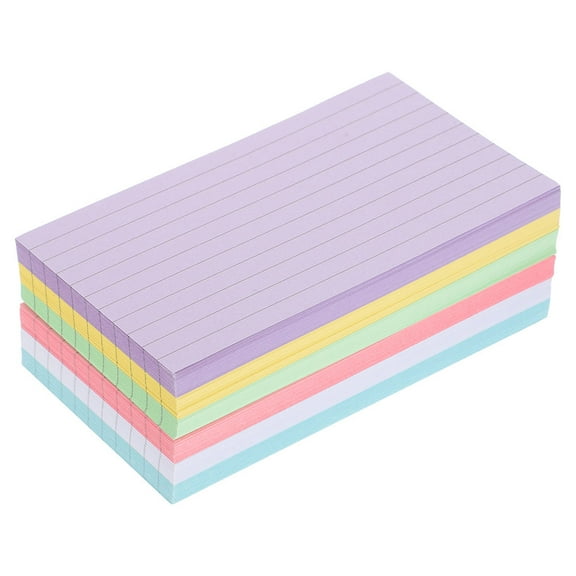 WHAMVOX 300 Sheets Studying Colored Index Cards Office 15.20X10.20X0.01CM