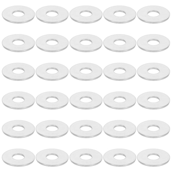 WHAMVOX 30-Piece Stainless Steel Flat Washer Set M10 Metal Round Washers for Carriage Bolts and Screws Hardware