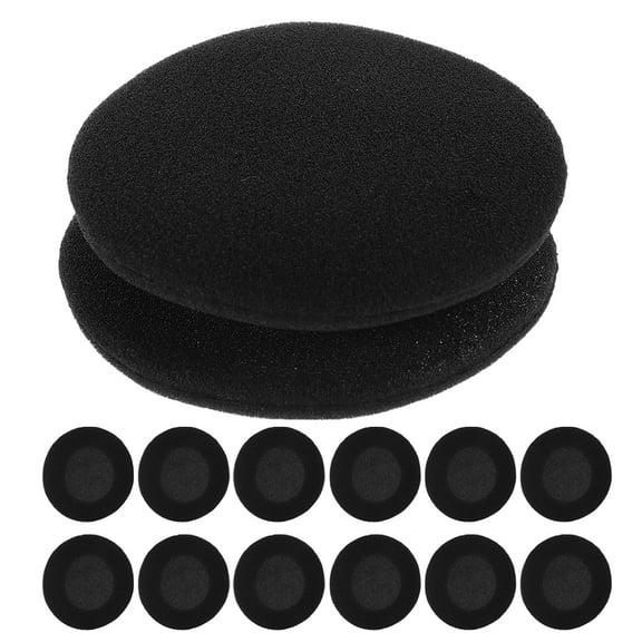 WHAMVOX 30pcs Headset Ear Pad Cushions Soft Round Sponge Earbud Covers Replacement Ear Pads Earpads Replacement Ear Pads Compatible For Logitech H330 H340 H600 H111