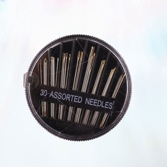 WHAMVOX 30pcs Sewing Needles Stainless Steel Multi-size Side Opening Hole Needles Darning Weaving Tools