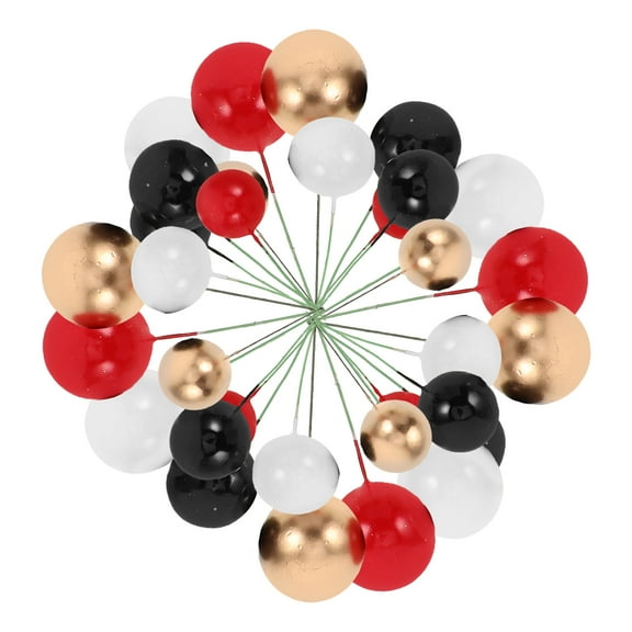 WHAMVOX 32pcs Colorful Foam Cake Decorations Mini Hat Sticks for Birthday Wedding Baby Shower Easy to Insert Lightweight for Party Atmosphere Unique Design