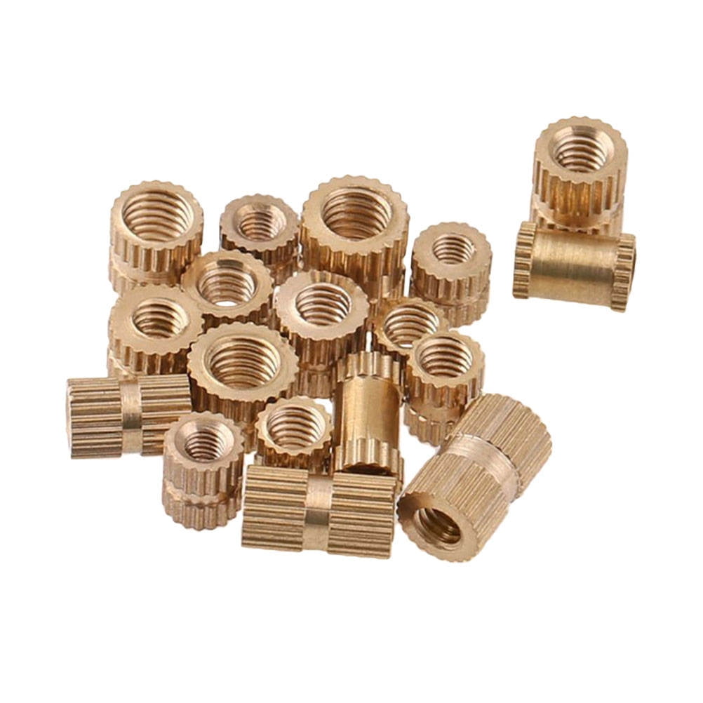 WHAMVOX  330 Pcs Brass Knurled Screw Nut Classification Fastener Mix Metric Key