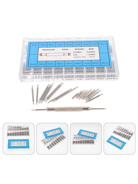 360 Pcs Bars Seamless Lug Batch Men's Watch Repair Tools Silver