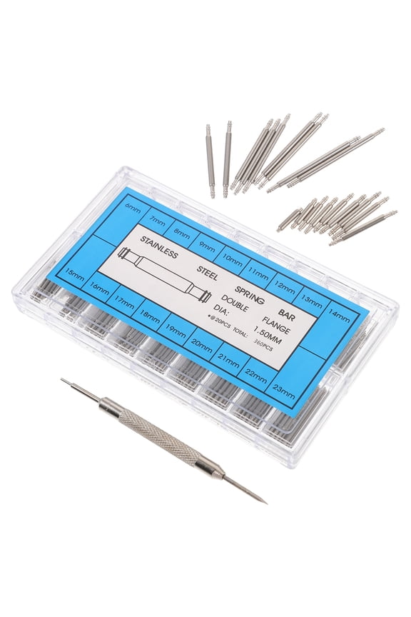 360 Pcs Watches Seamless Lug Batch Band Link Spring Bars Different Sizes of