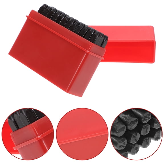 WHAMVOX 36pcs Metal Letter Punch Set A-Z 0-9 Steel Number And Letter Stamp Heart Symbols Stamping Tool Set Kit For Imprinting Metal Plastic Wood