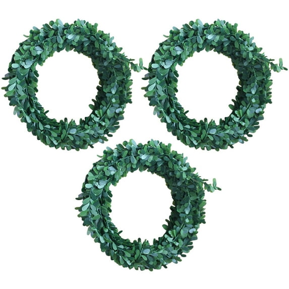 WHAMVOX 3Pcs Artificial Vine Green Decoration Diy Design For Home Bar Coffee Store