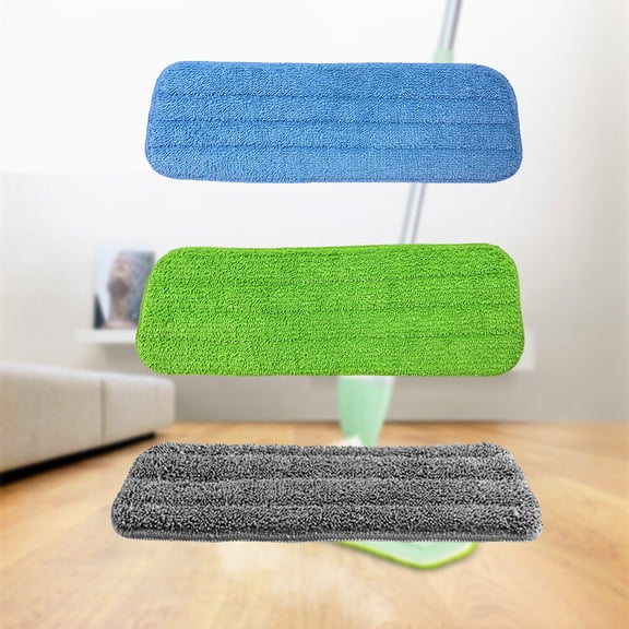 WHAMVOX 3Pcs Hand-free Washing Mop Head Replace Cloth Water Spraying Clean Accessories Household Cleaning Paste Mop Cloth Floor Clean Tool