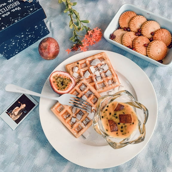 WHAMVOX 3Pcs Mini Dessert Forks Stainless Steel Rounded Smooth Edges For  Dining