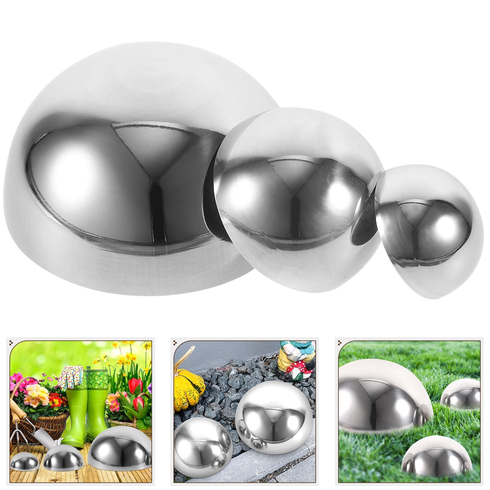 Reflecting Ball SEWCHICS Reflective Ball Gazing Globe Mirror Ball 3Pcs for Family and ...