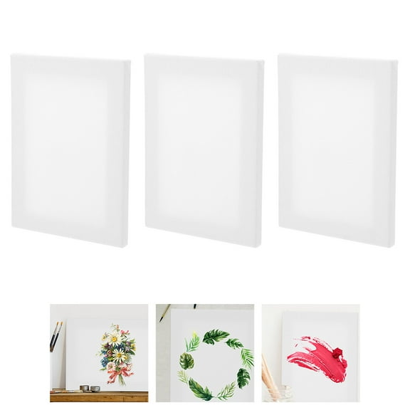 WHAMVOX 3Pcs Small Canvases for Painting Drawing Board Outdoor Drawing Teaching Learning