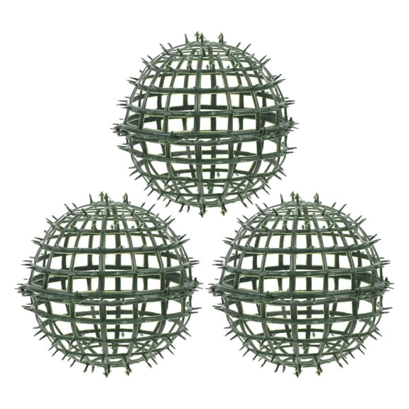 WHAMVOX 3pcs Artificial Plant Topiary Ball Support Cage Plastic Plant Faux Ball Frame Rack Flower Shelf Holder For Garden Backyard Props