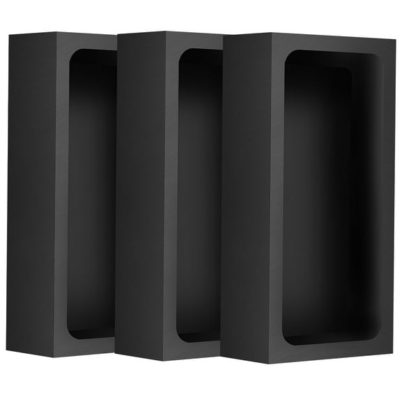 WHAMVOX 3pcs Graphite Mold Graphite Crucible For Smelting Metal For Oil Industry Storage And Transport Jewelry Melting Furnace Tool