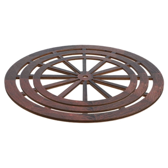 WHAMVOX 3pcs Wheel Decor Wooden Wall Decor Vintage Wood Decor for Bar Garage
