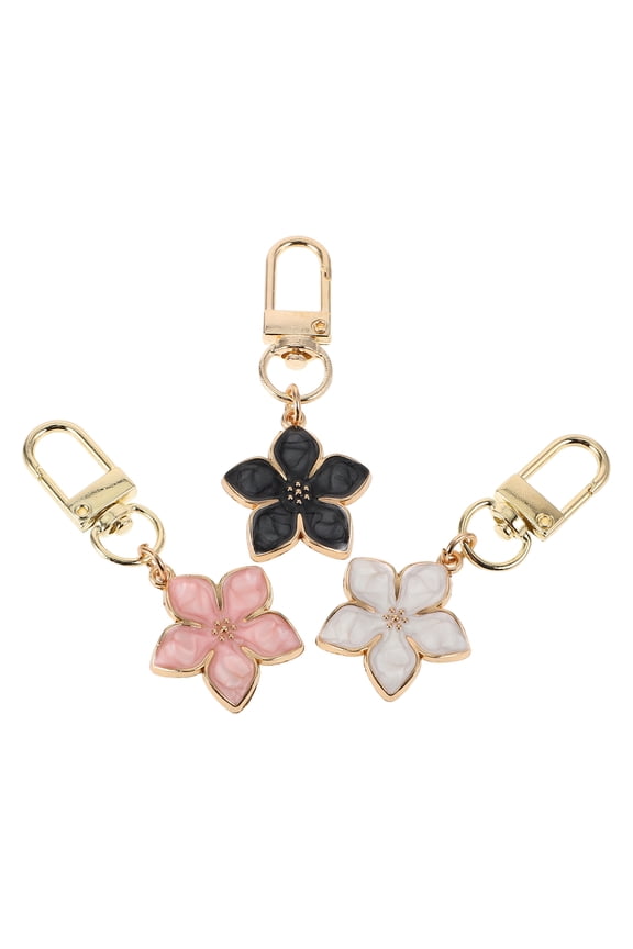 3pcs Women'S Bag Decoration Flower Charms Keychain Ornament Purse Hanging Charm Backpack Decoration Keychain Pendant Keychain Accessories