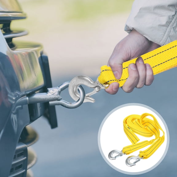 WHAMVOX 4 .8m Sturdy Winch Rope Polyester Car Trailer Tow Strap