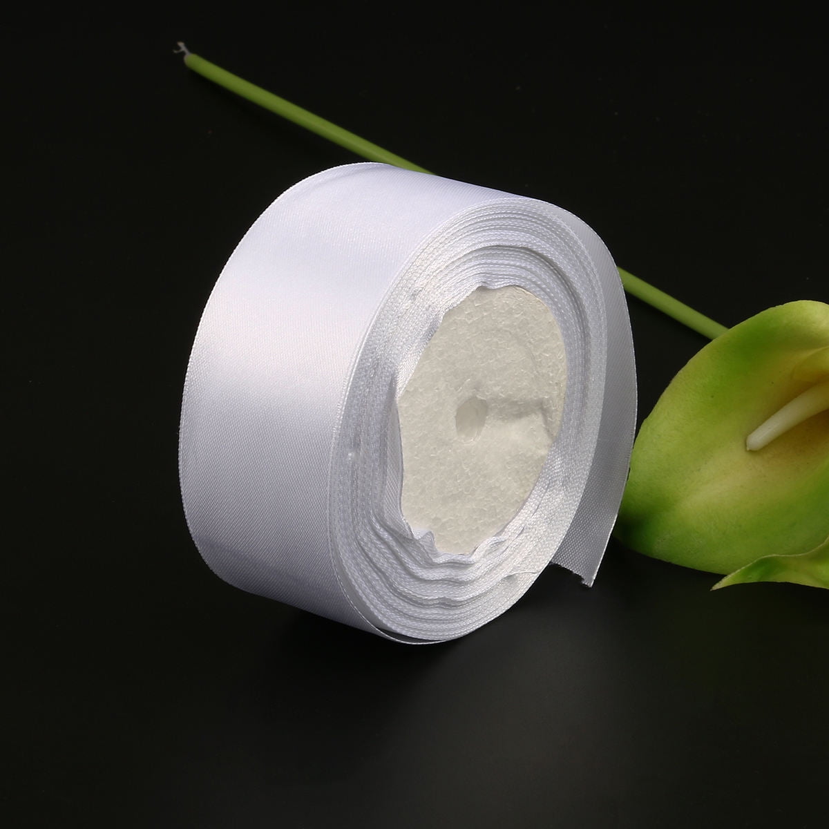 ROMANSENTIAL Curling Ribbons White Polyester 1Pcs For Giving - Walmart.com