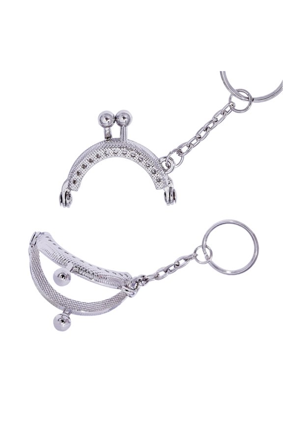4 Cm Small Mouth Gold Keychain Bag Clasp Clutch Purse Frames Purses Silver