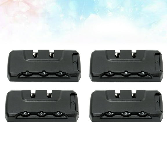 WHAMVOX 4 PCS Luggage Lock for Travel Combination Black