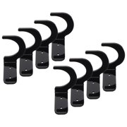 ETHZZLE 4Pairs Black Acrylic and Metal Baseball Bat Wall Mount for Display and Storage
