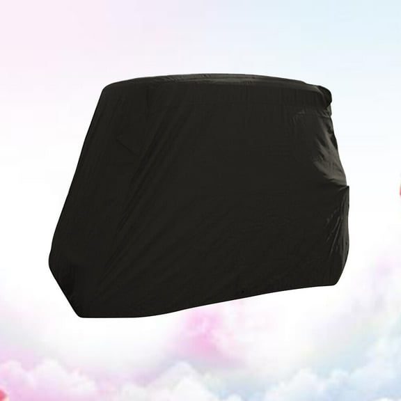 DECORNIJIA Waterproof Golf Cart Covers Black 210D Oxford Cloth 1Pack