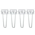 thumbnail image 1 of WHAMVOX  4 Pcs Aluminum Foldable Table Legs High Hardness Silver, 1 of 8