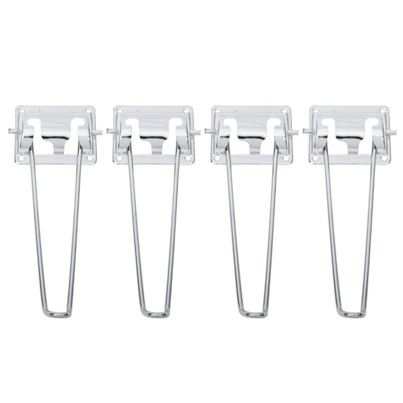 WHAMVOX 4 Pcs Aluminum Foldable Table Legs High Hardness Silver