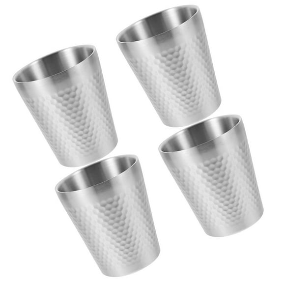 WHAMVOX Beer Mug Stainless Steel 4Pcs 3.7X3.2X3.2In