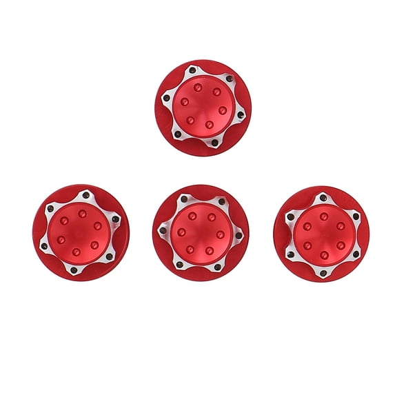WHAMVOX 4 Pcs Axial Hub Cap Anti-slip Nut Dustproof for RC Car