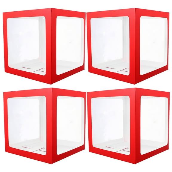 WHAMVOX 4 Pcs Balloon Box Boxes Different Party Decoration