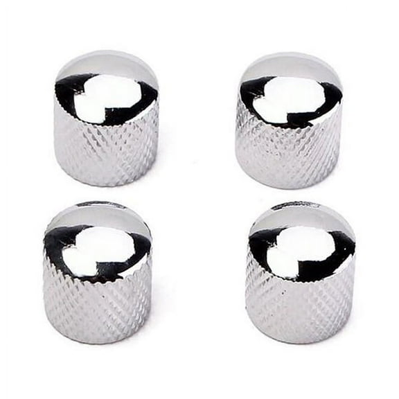 WHAMVOX 4 Pcs Bass Knob Metal Buttons Tone Knobs Solid Shaft