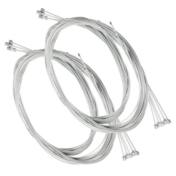 WHAMVOX 4 Pcs Bicycle Brake Cable Mountain Bike Brake Cables 15.00X13.50X1.00CM Silver