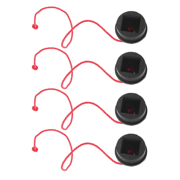 WHAMVOX 4-Pack Black Billiard Chalk Cubes 3.5x3.5x3.5 cm for Pool, Snooker, and Cue Sports
