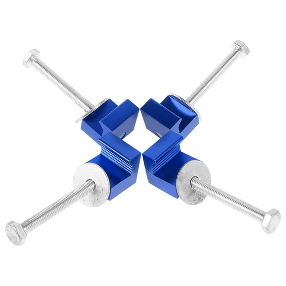 WHAMVOX 4 Pcs Bracket Toolbox Truck Bed Rail Mounting Hardware Boxes Blue