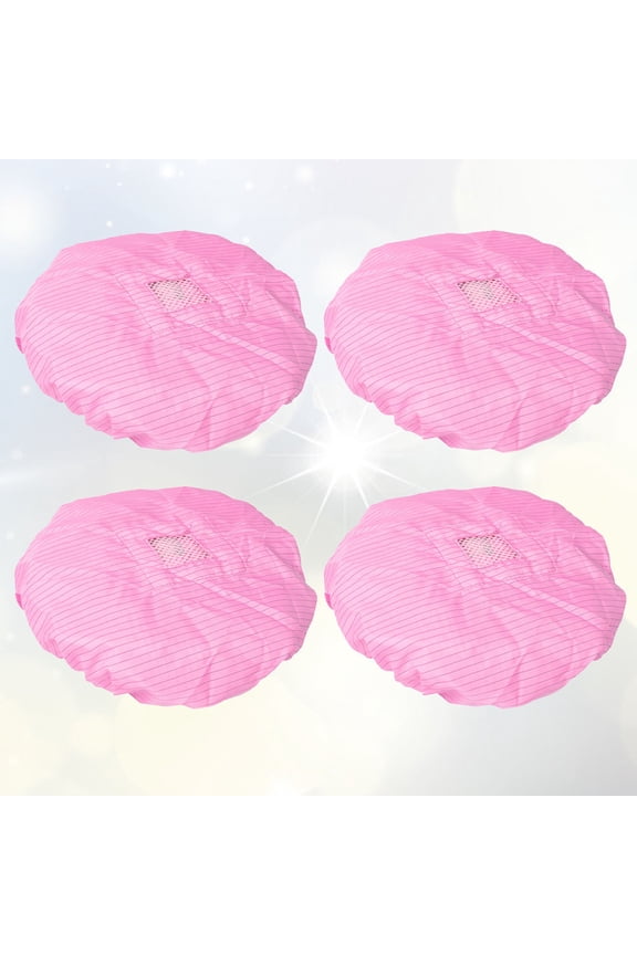 4-Pack Breathable Protective Work Hats for Food Service, Catering, Men & Women, Comfortable Caps