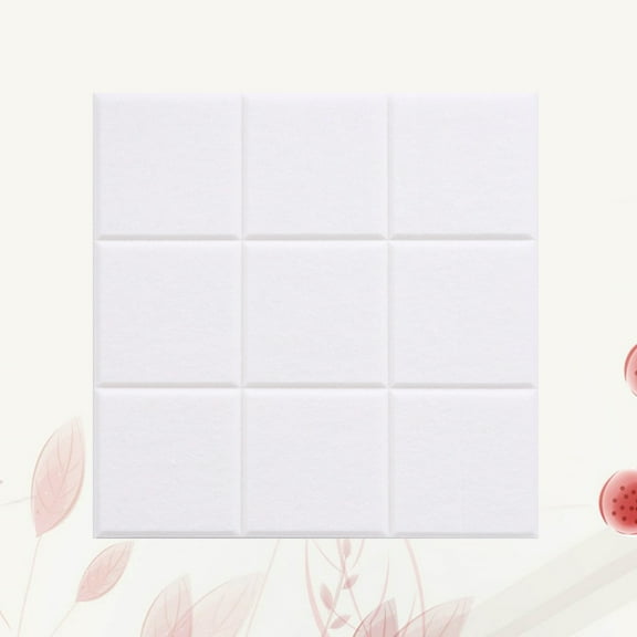 WHAMVOX 4 Pcs Bulletin School Nine Grid Display Board White Felt Board Office 30*30 Cm