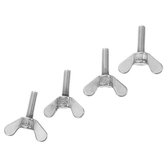 FESTFENDS Butterfly Wing Bolts Sleek Polished Finish 4Pcs 1.4X0.8X0.2In